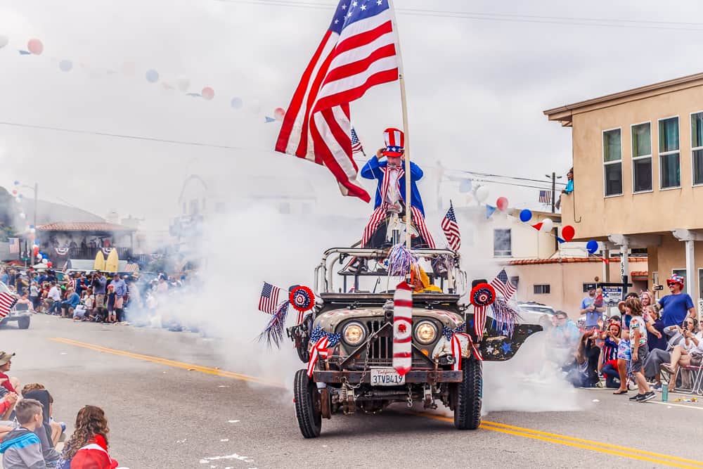 4th of July parade in Cayucos, CA