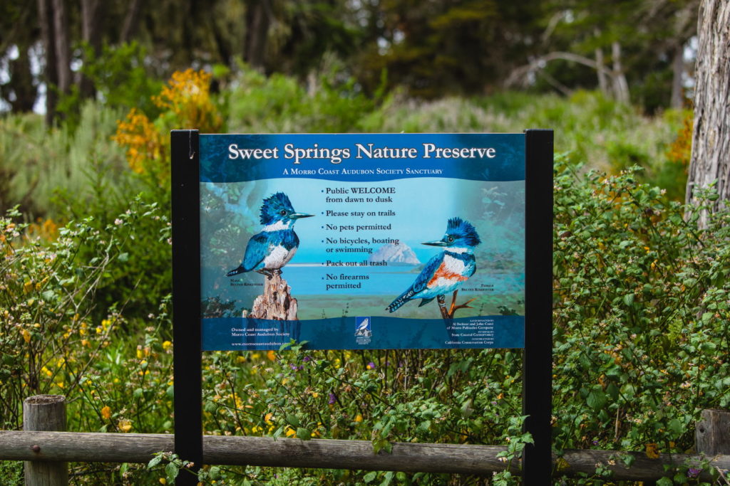 Morro Bay Audubon Society Sign